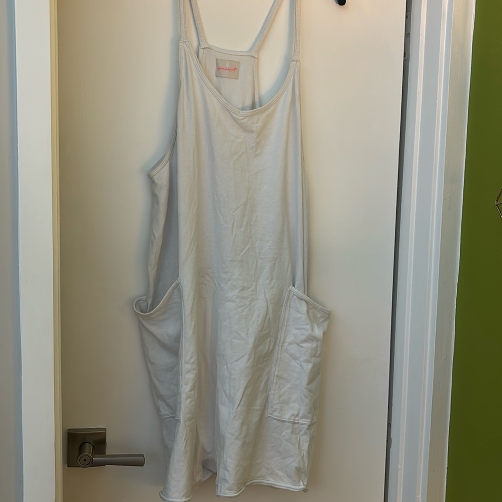 Free People Movement Hot Shot onesie- shorts, cream size M